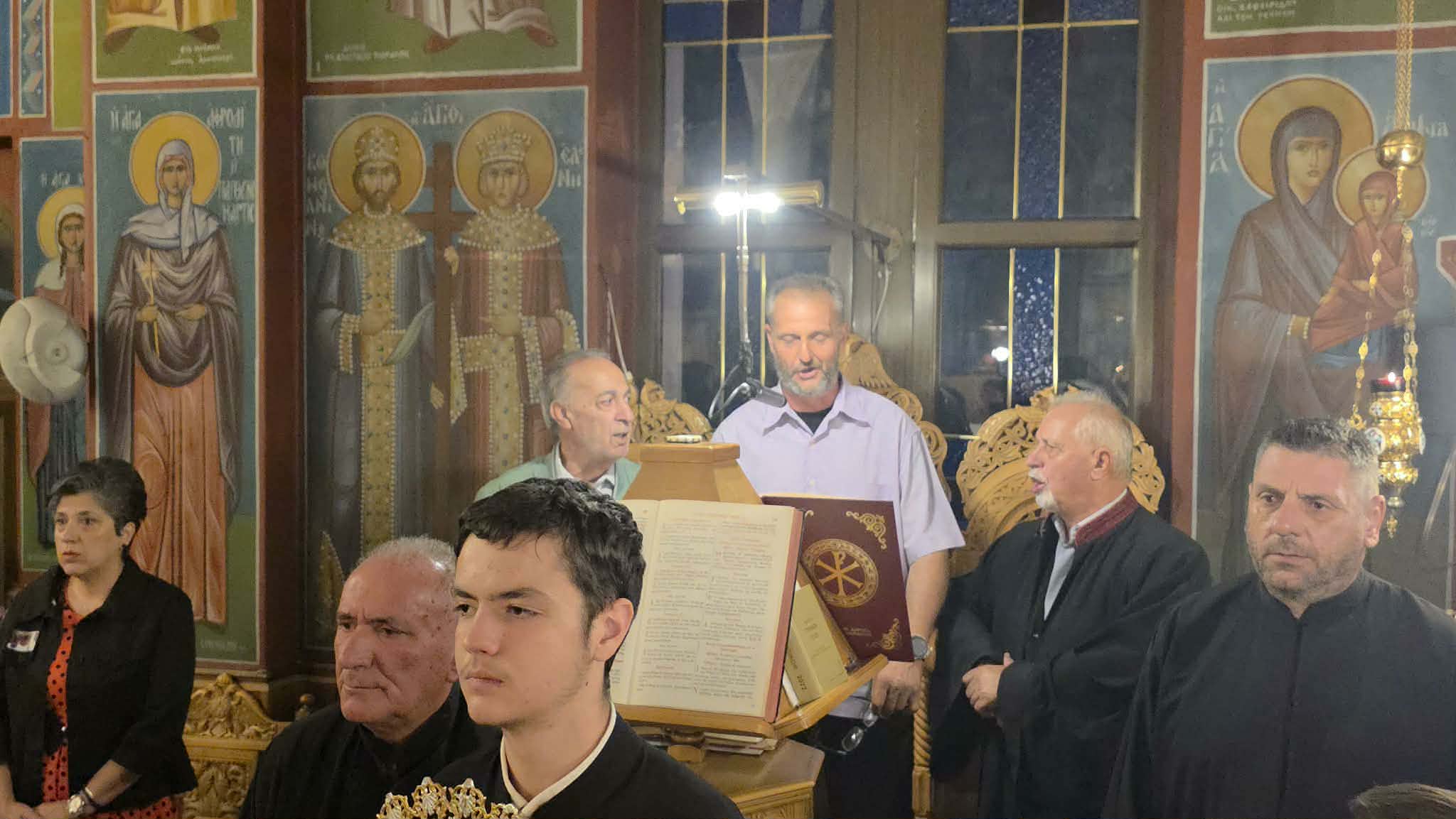 Φωτογραφικό υλικό από τον Μέγα Πανηγυρικό Εσπερινό στο Ανατολικό Εορδαίας