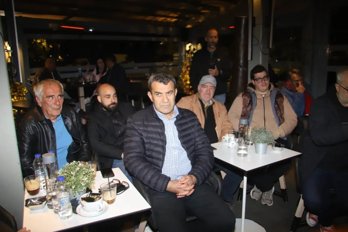 Στιγμιότυπο από την εκδήλωση της ΝΔ στην Καστοριά