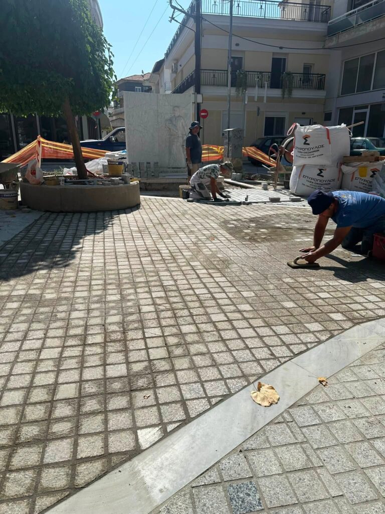 Κοζάνη: Στο 90% η ανάπλαση της Πλατείας Μικράς Ασίας – Ακολουθούν φυτεύσεις