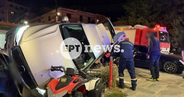 Καστοριά: SUV αναποδογύρισε σε προαύλιο συνεργείου – Καλά στην υγεία τους μητέρα και παιδί