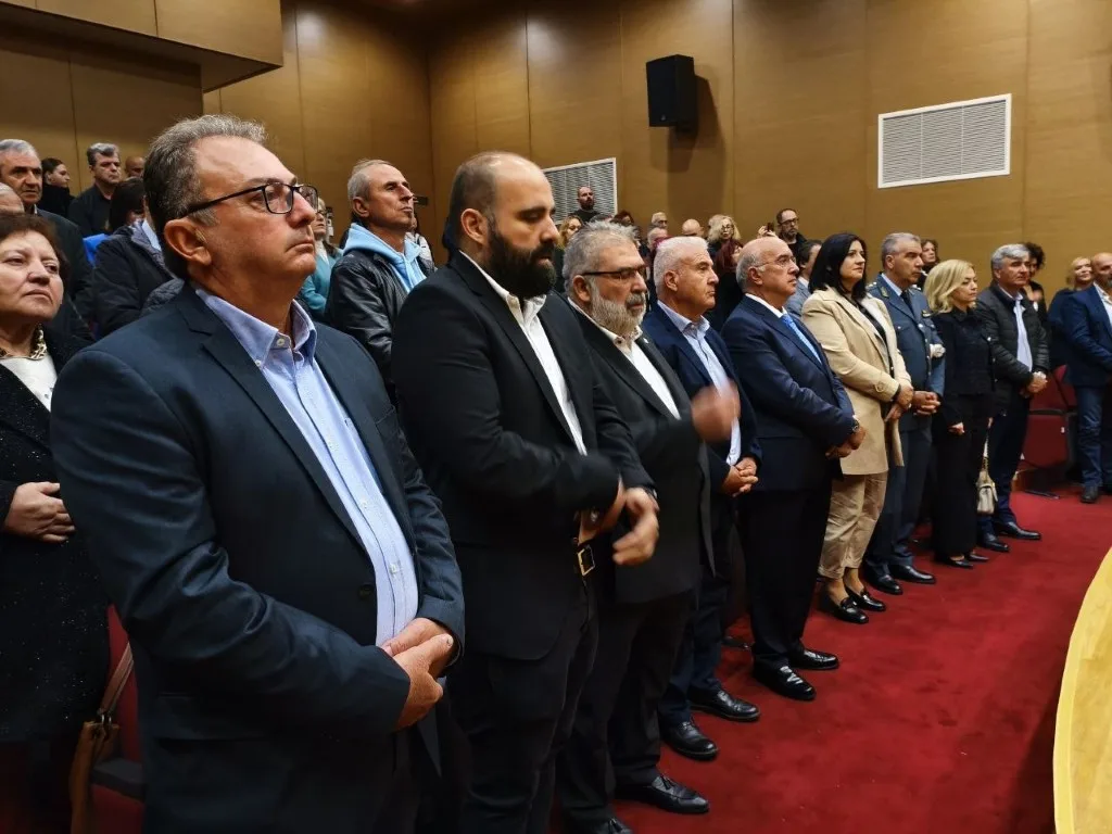 Από την τελετή αποκαλυπτηρίων του μνημείου στην Πτολεμαΐδα