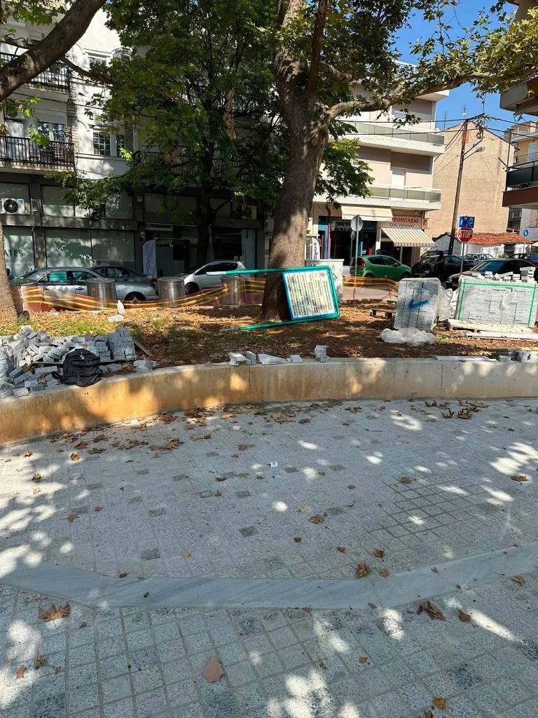 Κοζάνη: Στο 90% η ανάπλαση της Πλατείας Μικράς Ασίας – Ακολουθούν φυτεύσεις