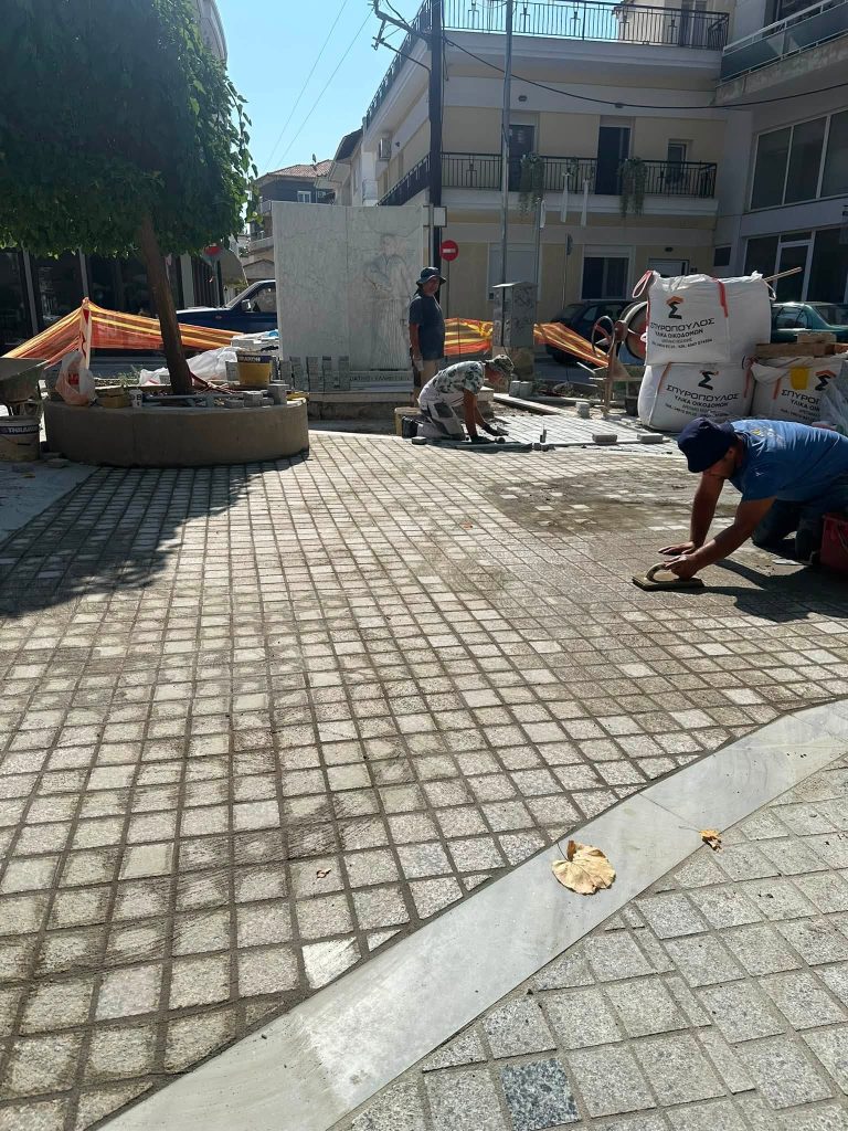 Κοζάνη: Στο 90% η ανάπλαση της Πλατείας Μικράς Ασίας – Ακολουθούν φυτεύσεις