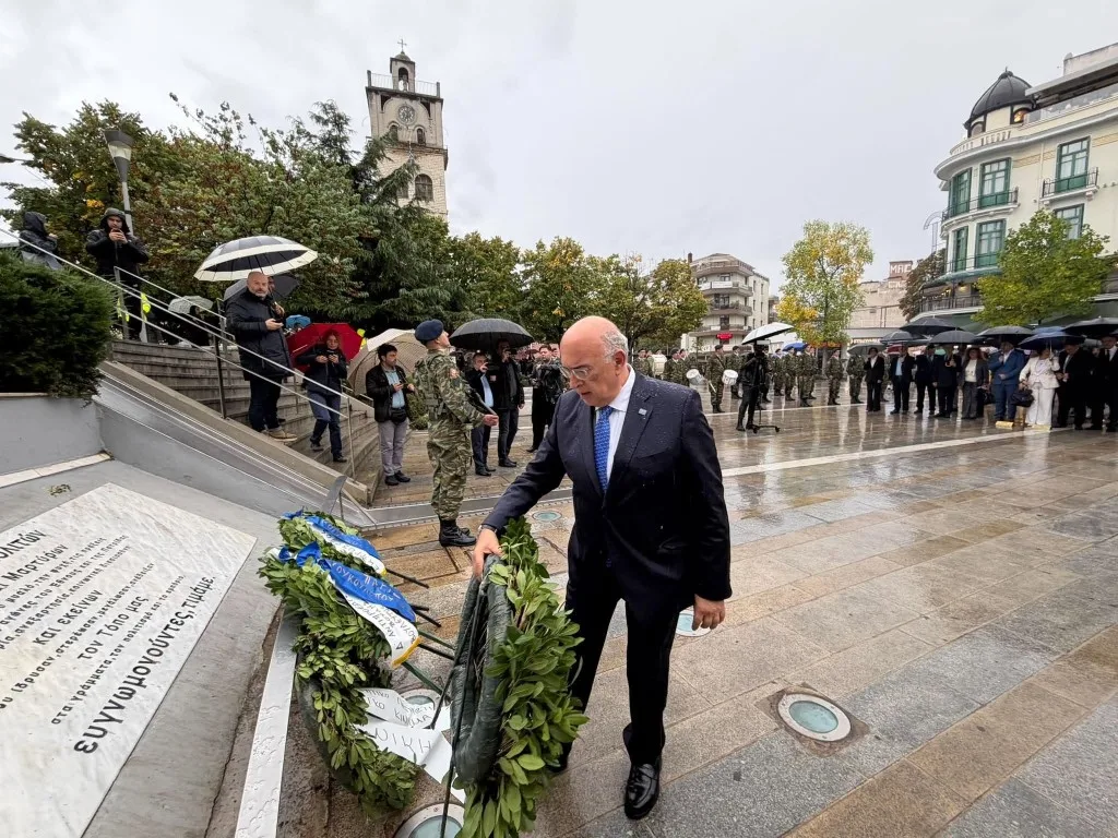 Κοζάνη: Η 114η επέτειος της Απελευθέρωσης τιμήθηκε χωρίς παρέλαση λόγω βροχής