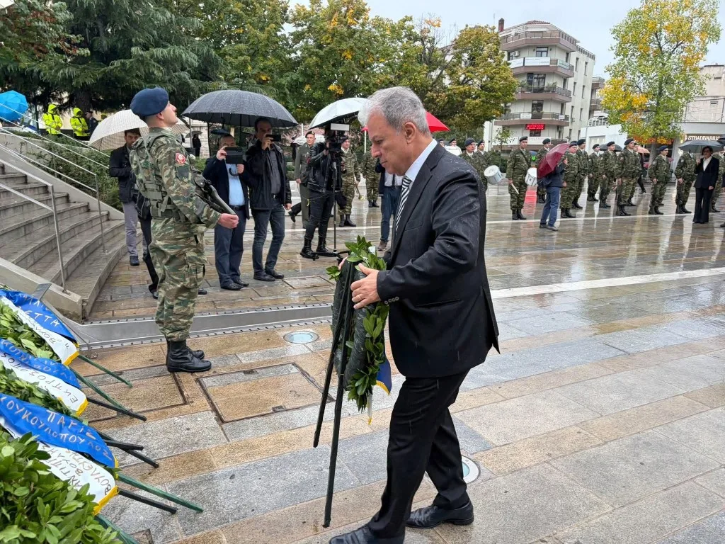 Κοζάνη: Η 114η επέτειος της Απελευθέρωσης τιμήθηκε χωρίς παρέλαση λόγω βροχής
