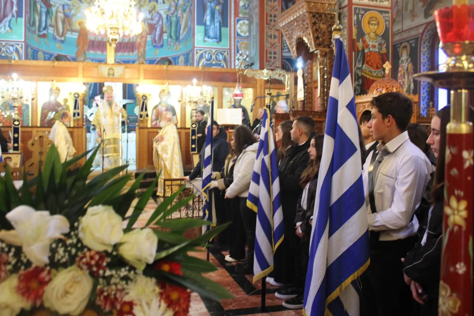 Σέρβια: Ματαιώθηκε λόγω βροχής η παρέλαση για την 28η Οκτωβρίου – Έγινε η κατάθεση στεφάνων