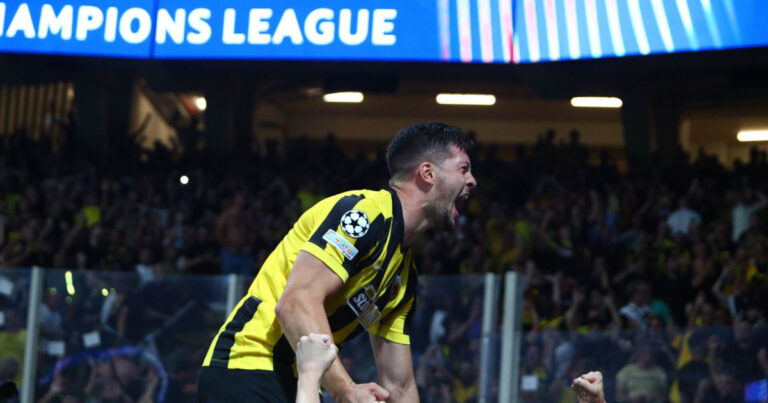 Champions League: Στην 30ή θέση με 7 βαθμούς προβλέπεται η ΑΕΚ από το FMD