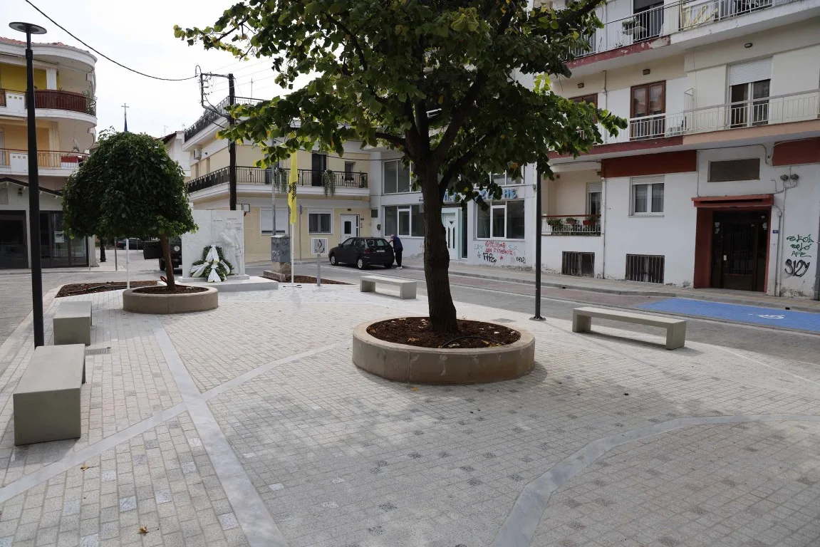 Ο χώρος της πλατείας μετά την ανάπλαση