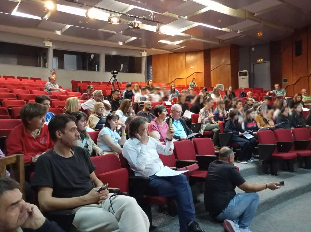 Μαθητές κατά τη διάρκεια της εκδήλωσης