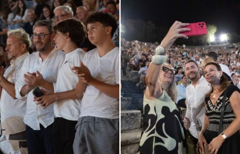 Πρόεδρος ΠΑΣΟΚ: Παρουσία στην Επίδαυρο για την παράσταση «Ίων» με σημαντικά μηνύματα.