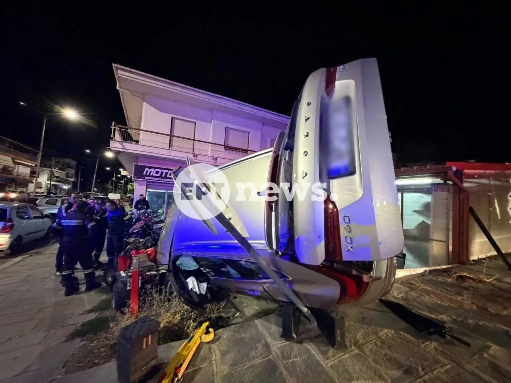Το σημείο του τροχαίου στην οδό Γράμου στην Καστοριά