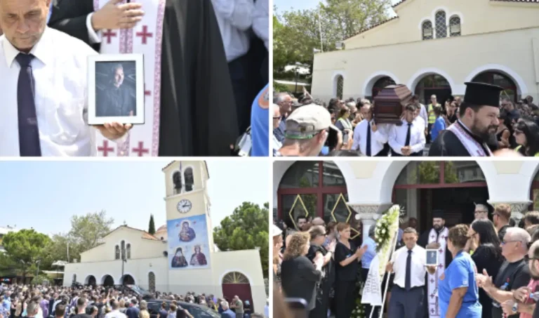 Το τελευταίο χειροκρότημα στο Δημήτρη Κόκοτα: Συγγενείς και φίλοι είπαν το “αντίο” στον σπουδαίο ερμηνευτή (φωτο)