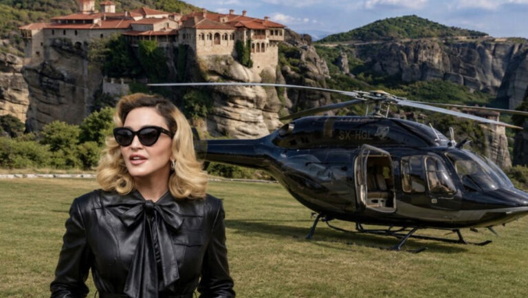 Η Madonna στα Μετέωρα - Το προσκύνημα στην Ιερά Μονή Βαρλαάμ