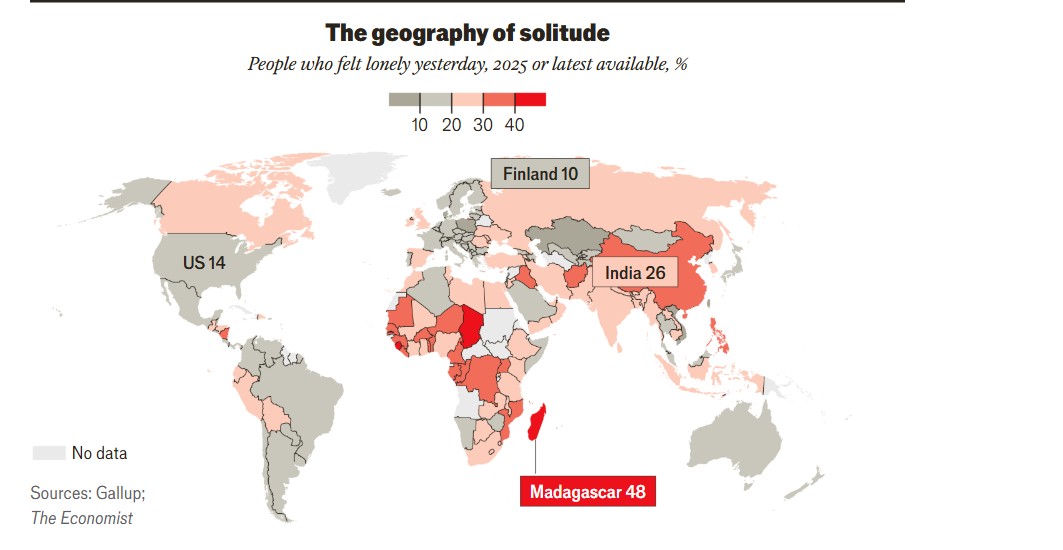 Αυτό είναι το πιο μοναχικό μέρος στη Γη - Πού κατατάσσεται η Ελλάδα; 1 Αυτό είναι το πιο μοναχικό μέρος στη Γη - Πού κατατάσσεται η Ελλάδα;