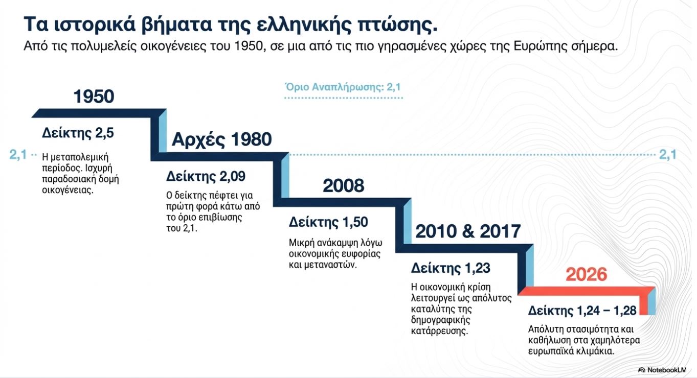Δημογραφικό: Η Ελλάδα καταγράφει τη χαμηλότερη γονιμότητα στην Ευρώπη 1 Δημογραφικό: Η Ελλάδα καταγράφει τη χαμηλότερη γονιμότητα στην Ευρώπη