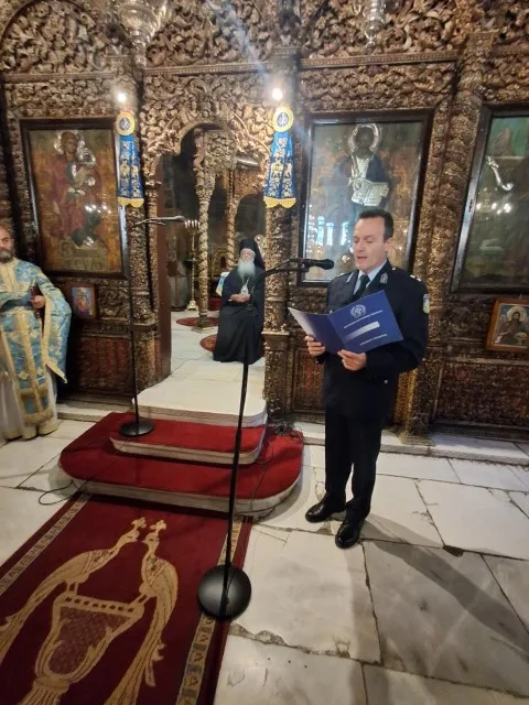 Στιγμιότυπο από την εκδήλωση στο Αστυνομικό Μέγαρο Κοζάνης