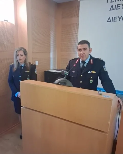 Παρουσία αστυνομικών στην εκδήλωση της Κοζάνης