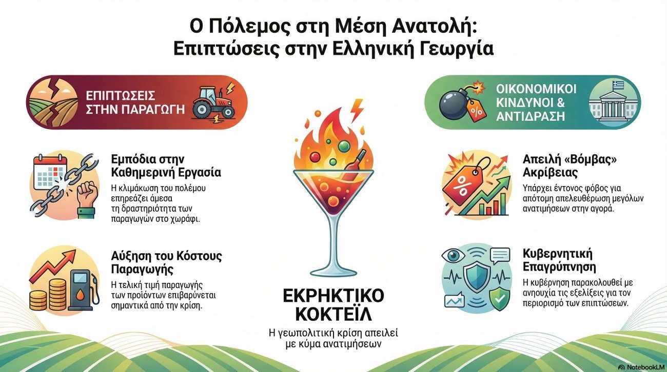 Μέση Ανατολή: «Πονοκεφάλους» στην κυβέρνηση για την ενεργειακή κρίση - Ο αγροτικός τομέας και οι αυξήσεις στο ράφι 1 Μέση Ανατολή: «Πονοκεφάλους» στην κυβέρνηση για την ενεργειακή κρίση - Ο αγροτικός τομέας και οι αυξήσεις στο ράφι