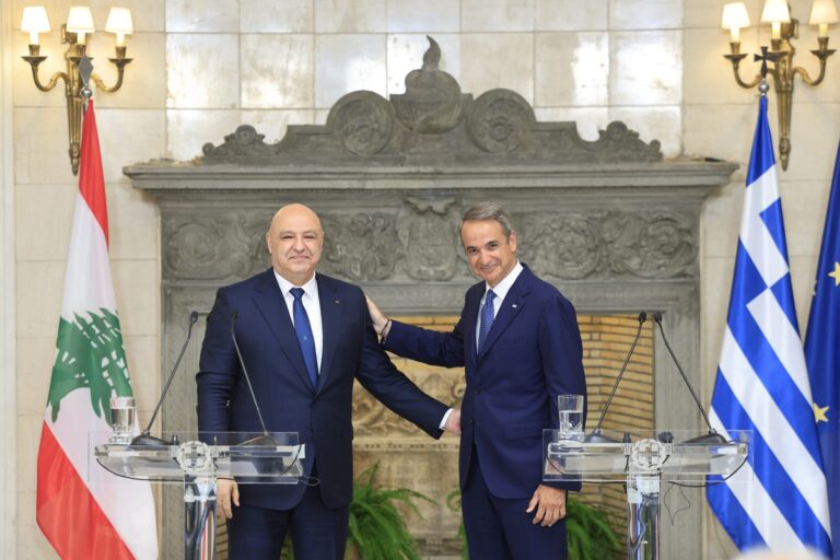 Μητσοτάκης: Απόφαση για στρατηγική εταιρική σχέση Ελλάδας - Λιβάνου