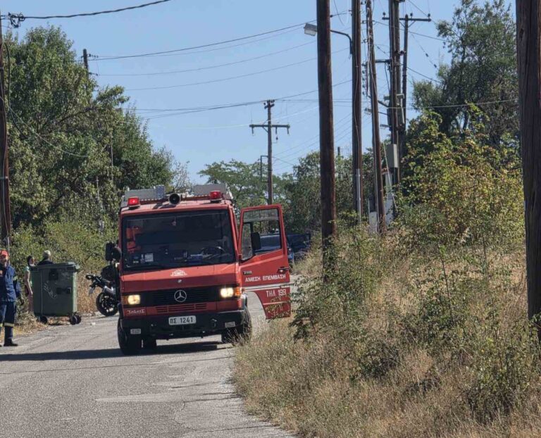 Κοζάνη: Φωτιά σε ξερά χόρτα στους Αγίους Σαράντα – Κατασβέστηκε πριν το δασάκι
