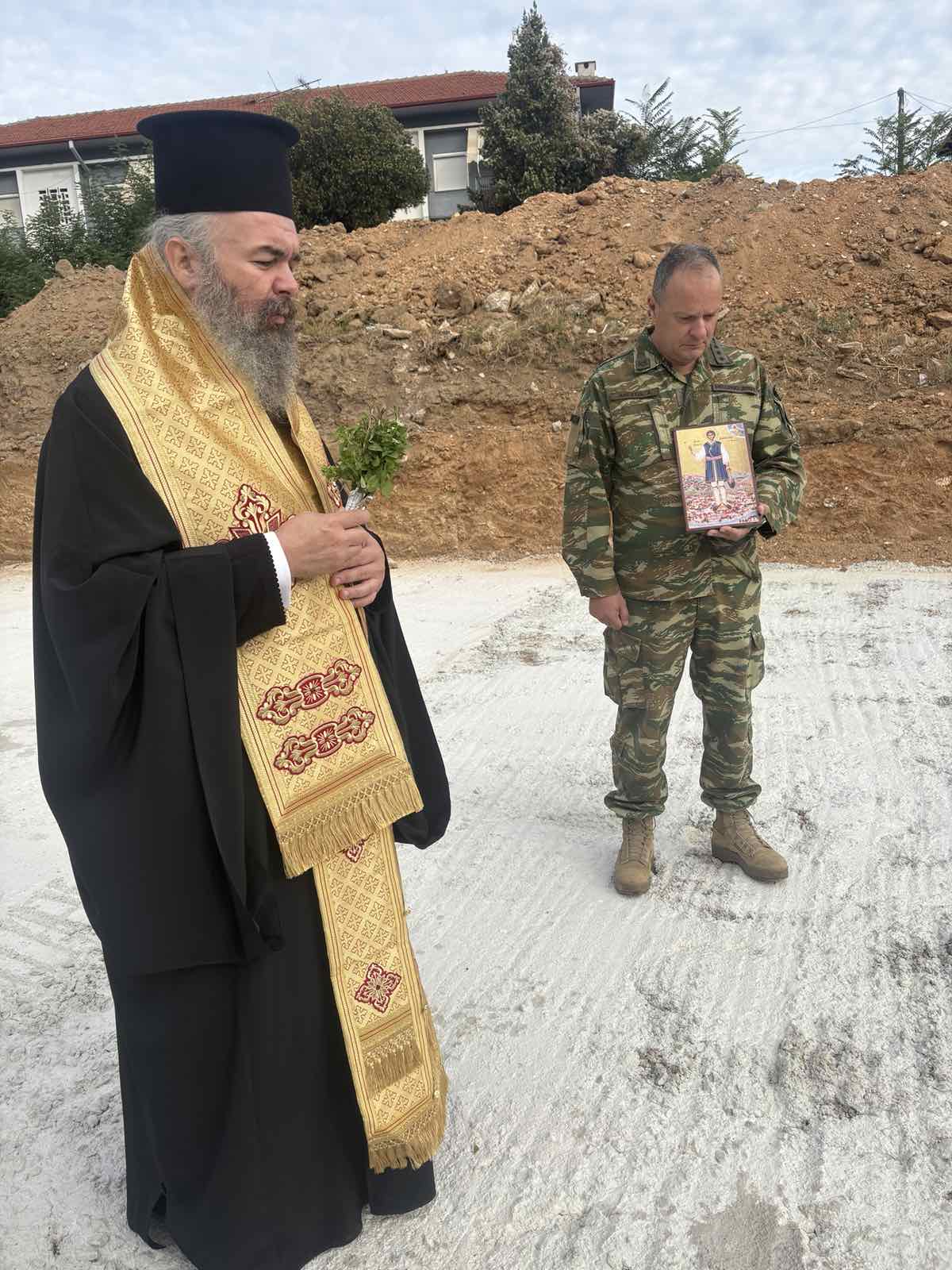 Από την τελετή θεμελίωσης του ναϊδρίου στη Φλώρινα